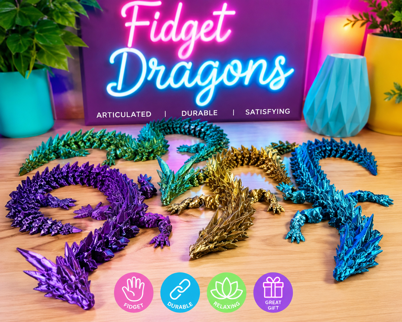 Articulated Fidget Dragon