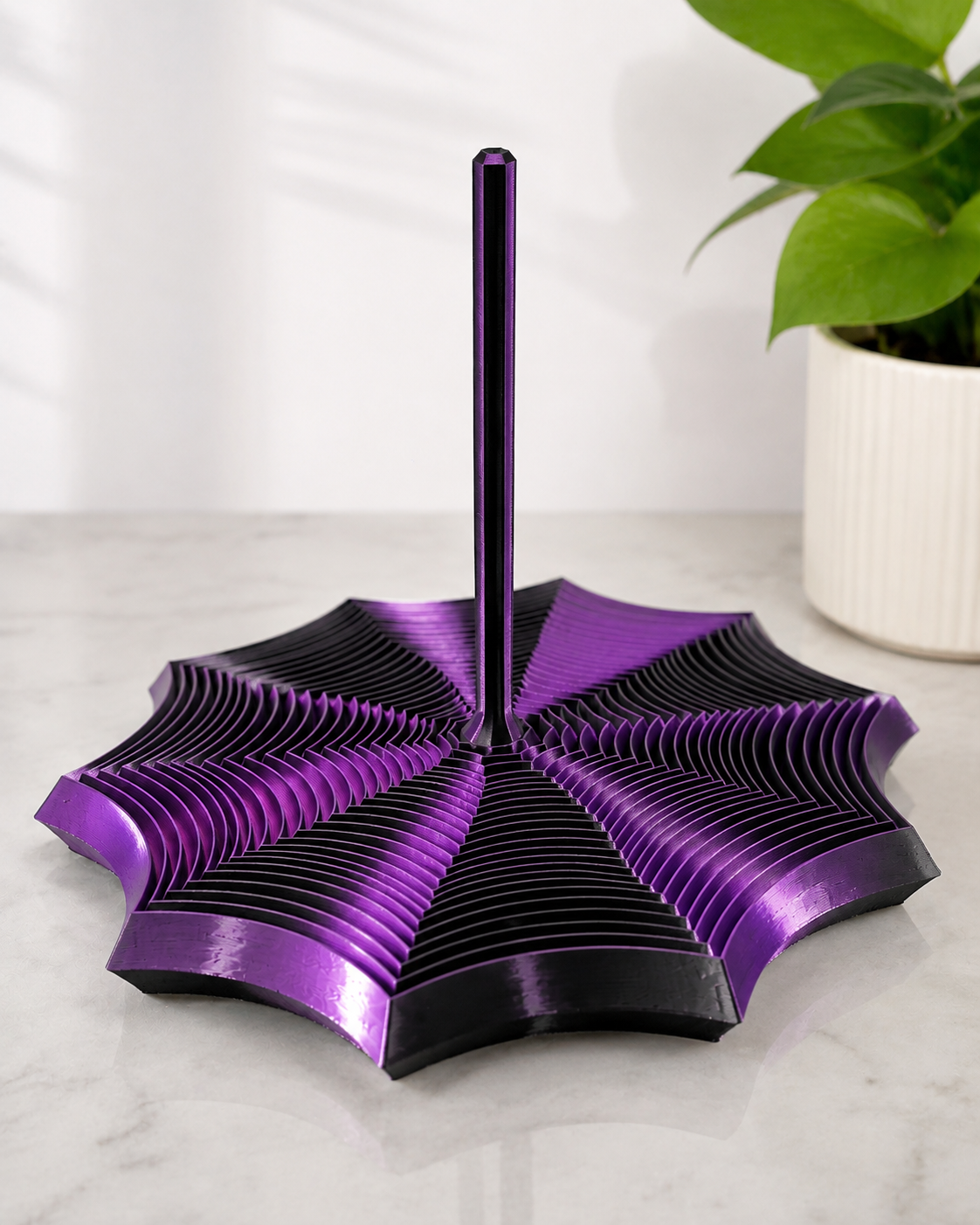 3D Printed Star Spiral Fidget Toy - Spinning Sensory Toy